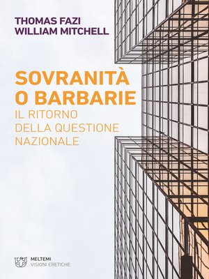 cover image of Sovranità o barbarie